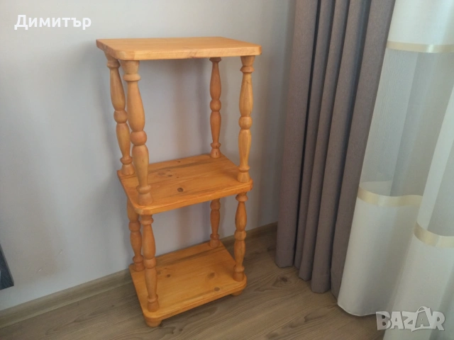 Дървена етажерка на три нива !!!, снимка 3 - Етажерки - 53783700