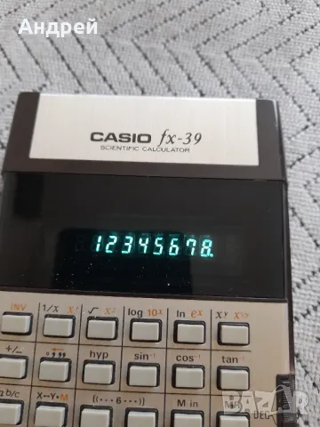 Стар калкулатор Casio FX-39, снимка 8 - Други ценни предмети - 47076893