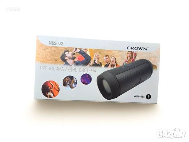 НОВИ! Bluetooth тонколонка с радио Crown, снимка 3 - Bluetooth тонколони - 50594242