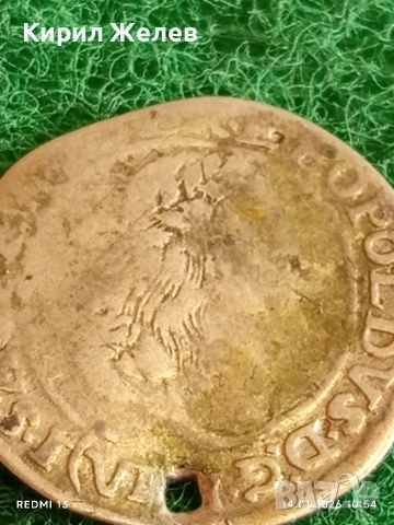 Сребърна монета 6 кройцера 1671г. Леополд първи Унгария за КОЛЕКЦИЯ 52995, снимка 2 - Нумизматика и бонистика - 53093864