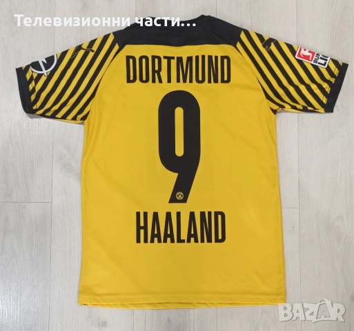 Футболна тениска Borussia Dortmund Erling Haaland #9 домакински екип сезон 2021/2022, размер М, снимка 2 - Спортни дрехи, екипи - 54236675