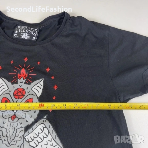 Killstar мъжка готик тениска размер S оувърсайз , снимка 4 - Тениски - 54155209