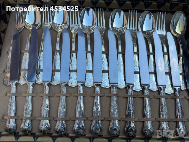 ✨ Италиански комплект посребрени прибори (ARG 800) ✨, снимка 2 - Антикварни и старинни предмети - 53572557