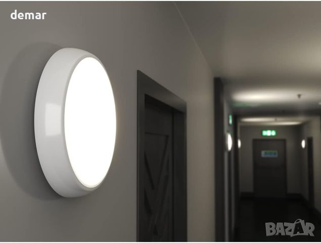 2D Polo Bulkhead LED лампа с превключваема мощност 9W 14W 18W и цветна температура, IP65, снимка 3 - Лампи за таван - 45326228