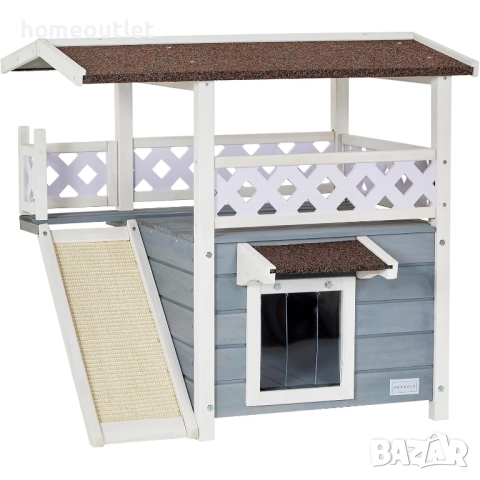 ПРОМОЦИЯ Двуетажна къща за котки за външна употреба PETSFIT CHW20027ZC0420S-1, снимка 2 - За котки - 52720377