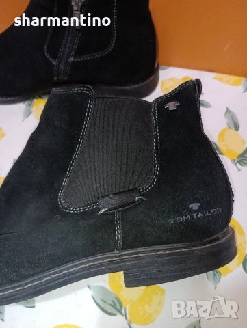 Tom Tailor N 44 кожени обувки - 22 лв, снимка 2 - Мъжки боти - 52748116