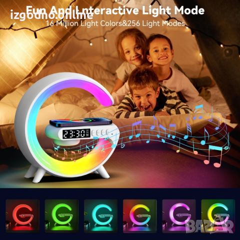 🆕 Интелигентна LED RGB G лампа и 15W безжично бързо зарядно устройство, снимка 3 - Друга електроника - 45338470