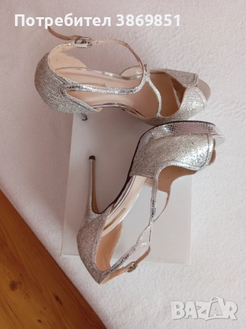 Дамски сандали на ток, снимка 5 - Дамски елегантни обувки - 53541065