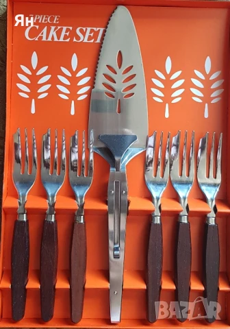 Комплект за сервиране на сладкиши - 2бр., снимка 2 - Прибори за хранене, готвене и сервиране - 51364347