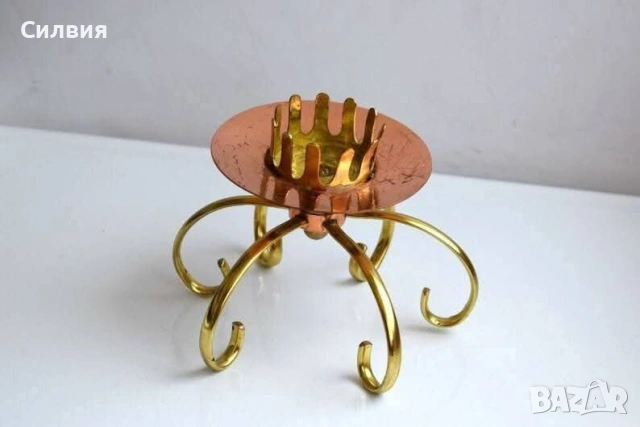 ВИНТИДЖ свещник в стил Ар Нуво , снимка 2 - Декорация за дома - 53869431