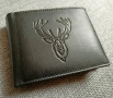  Кожен портфейл Friedrich с RIFD NFC защита и щампа на еленска глава , снимка 6