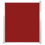 vidaXL Прибираща се странична тента, 160х500 см, червена（SKU:45463, снимка 1 - Градински мебели, декорация  - 45484142