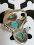 Масивен сребърен пръстен с тюркоаз  , снимка 4