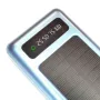 Външна батерия със соларен панел Power bank UKC 8412 30000 Mah кабел за зареждане 4в1 Син, снимка 15