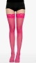 XL/2XL Дамски розови чорапи ликра с дантела за жартиери , снимка 1