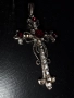 Стар италиански сребърен кръст с рубини  РАЗПРОДАЖБА, снимка 7