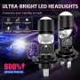 LED крушки с  лупа за основен фар H7 plug and play, снимка 2