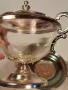 ретро посребрена захарница с поднос   7/2, снимка 6