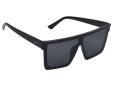 Мъжки слънчеви очила Черна широка рамка тъмни стъкла, снимка 1