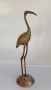 Vintage бронзова статуетка на жерав, снимка 2
