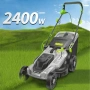 Мощна електрическа косачка за трева 2400W , снимка 5