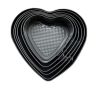 Комплект от 6бр метални форми сърце за торта, снимка 1
