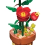 Конструктор Червени рози в саксия-344 части, снимка 4