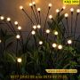 Водоустойчиви декоративни лампички за градина Светулки със соларен панел - КОД 3953