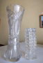 Две стъклени вази , снимка 1 - Вази - 45004355