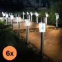 Комплект от 6 броя LED соларни лампи, снимка 14