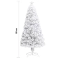 Изкуствена коледна елха - бяла, снимка 3
