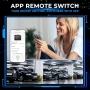 GEARCELL прекъсвач за автомобилен акумулатор, приложение и дистанционно, снимка 2
