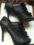 Черни сандали на висок ток 37 номер обувани веднъж 20лв, снимка 7