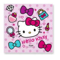 Hello Kitty Коте Кити розови 10 парти салфетки рожден ден, снимка 1 - Други - 28172835