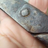 Стара ножица от ковано желязо Аймара регион Южна Америка, снимка 11 - Антикварни и старинни предмети - 45572833