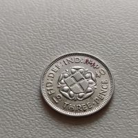 3 пенса 1940 Великобритания - Сребро, снимка 1 - Нумизматика и бонистика - 45477197