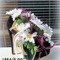 Обувка от кадифе с цветя, снимка 5 - Подаръци за жени - 45078746