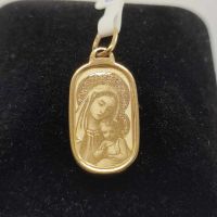 Нова Златна икона-0,76гр/14кр, снимка 2 - Колиета, медальони, синджири - 45239791