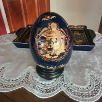 Кобалтово яйце, снимка 1 - Декорация за дома - 45023930