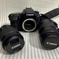 Canon 80D и обективи 18-55mm, 90-300mm, снимка 1 - Фотоапарати - 45471830