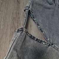 НОВИ жестоки дамски сиви дънки - къси панталонки на намаление , снимка 3 - Дънки - 45995032