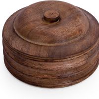 Ръчно изработен дървен гювеч с капак, 22 х 11 см, снимка 6 - Други стоки за дома - 45567070