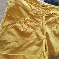 наситено жълти памучни панталонки на H&M, снимка 4 - Къси панталони и бермуди - 45253806