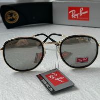 Ray-Ban RB3348 Blaze Round дамски мъжки слънчеви очила унисекс сиви огледални, снимка 4 - Слънчеви и диоптрични очила - 45429525