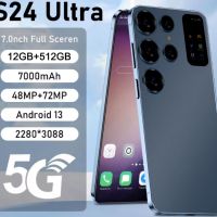 S24 ULTRA 7.0 inch Android 13.0 12GB+512GB 48MP+72MP 7000 mA, лицево отключване, 5G, снимка 2 - Други - 45296971