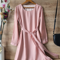 Розова рокля , снимка 1 - Рокли - 44951630