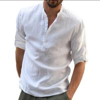 Мъжки ленени ризи , снимка 1 - Ризи - 45503520