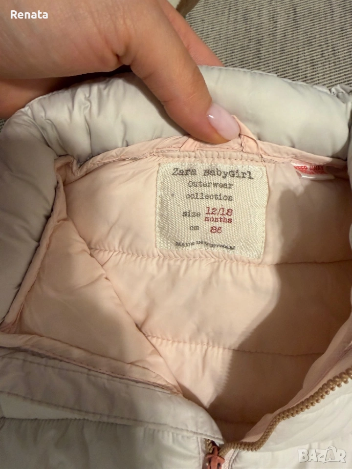 Zara Детски якета момиче 74&86, снимка 1