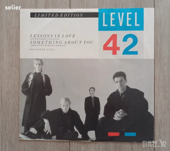 LEVEL 42 - "LESSONS IN LOVE" MAXI SINGLE ,плочата има 3 песни Английско издание 1986г Отлично състоя, снимка 1