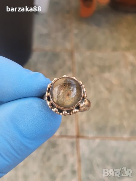 Сребърен пръстен с Лабрадорит, снимка 1